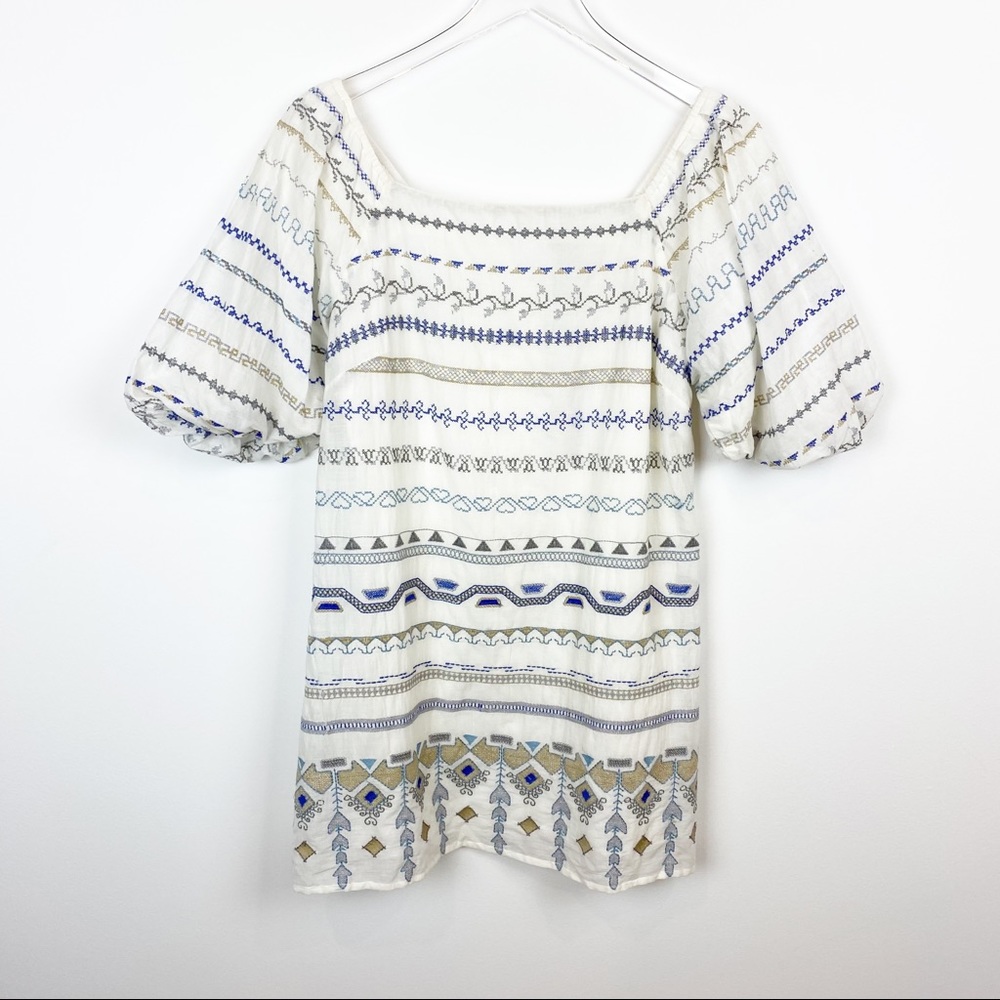 Conditions Apply | Anthropologie Hiriya Boho Embroidered Mini Dress NWT